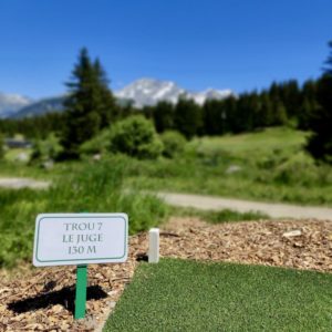 Golf Club de Courchevel | ©Golf Club de Courchevel, start synthetic mountain golf