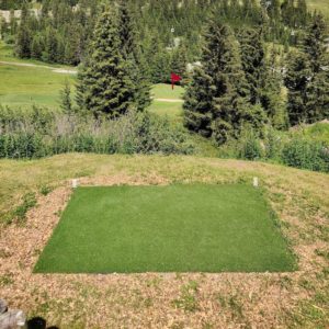 Golf Club de Courchevel | ©Golf Club de Courchevel, start synthetic mountain golf