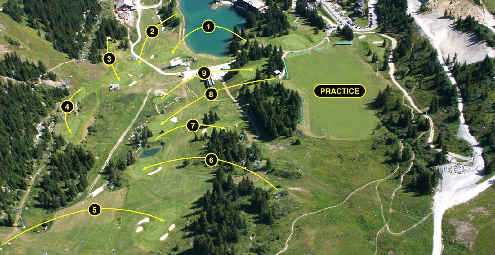 Golf Club de Courchevel | Photo aérienne du parcours