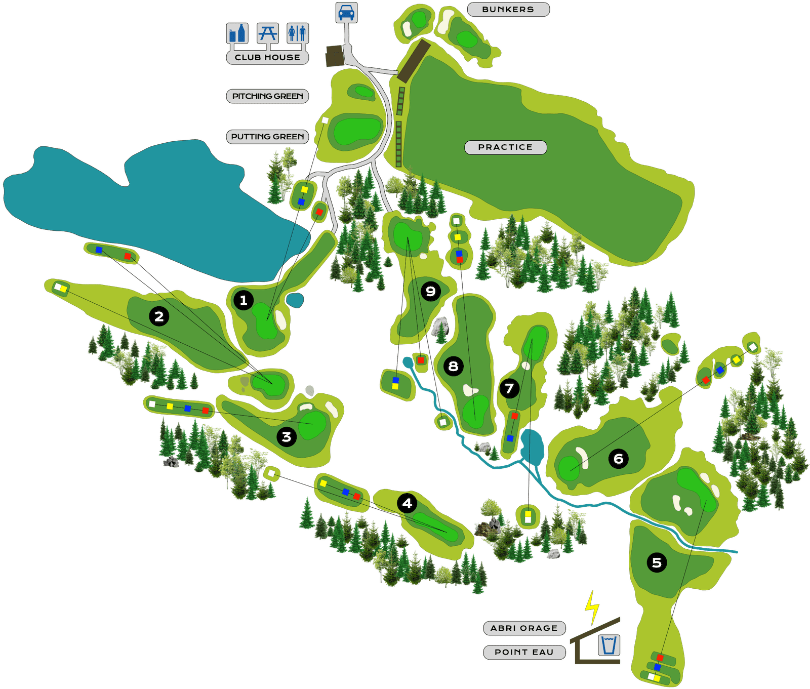 Golf Club de Courchevel | Plan du parcours