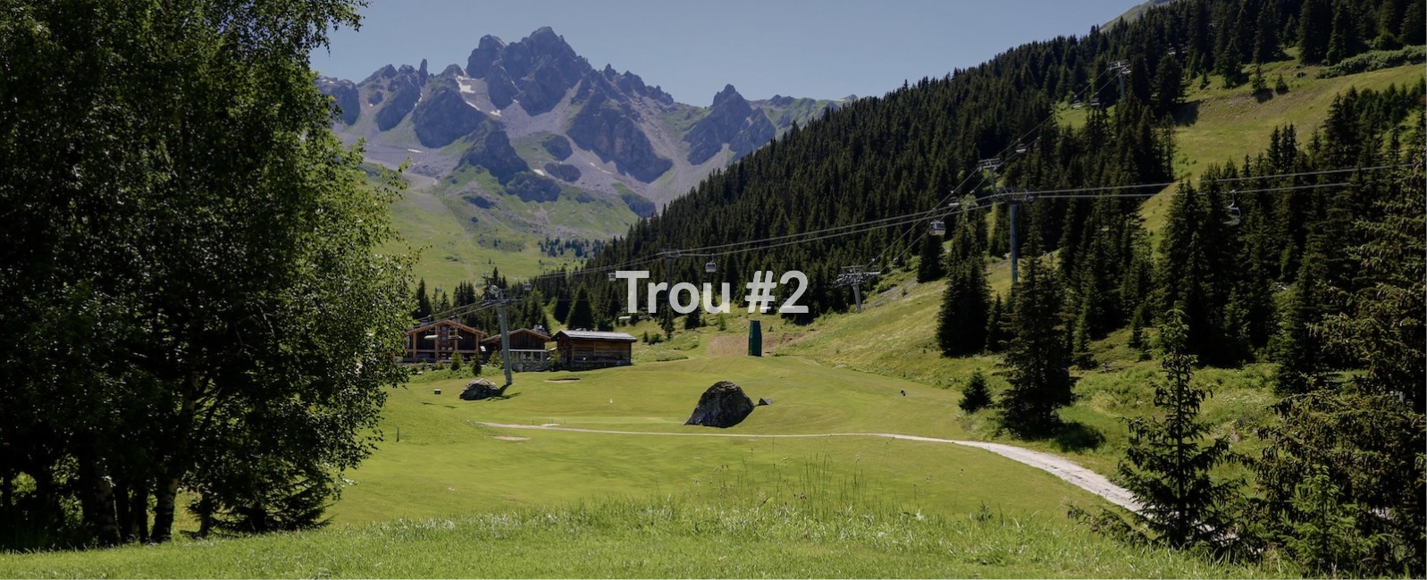 Golf Club de Courchevel | Le trou 2, un challenge à relever