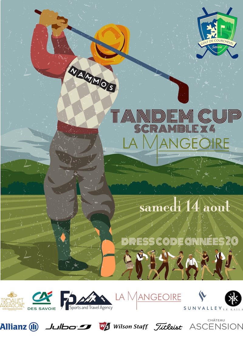 Golf Club de Courchevel | ©Illustrations Canva, affiche golf vintage