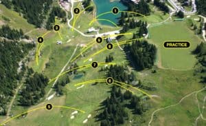 Golf Club de Courchevel | ©Courchevel Tourisme, aerial photo of the Courchevel Golf Club