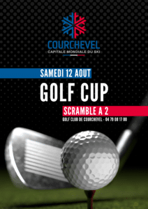 Golf Club de Courchevel | ©Illustrations Canva, balle de golf sur tee et club