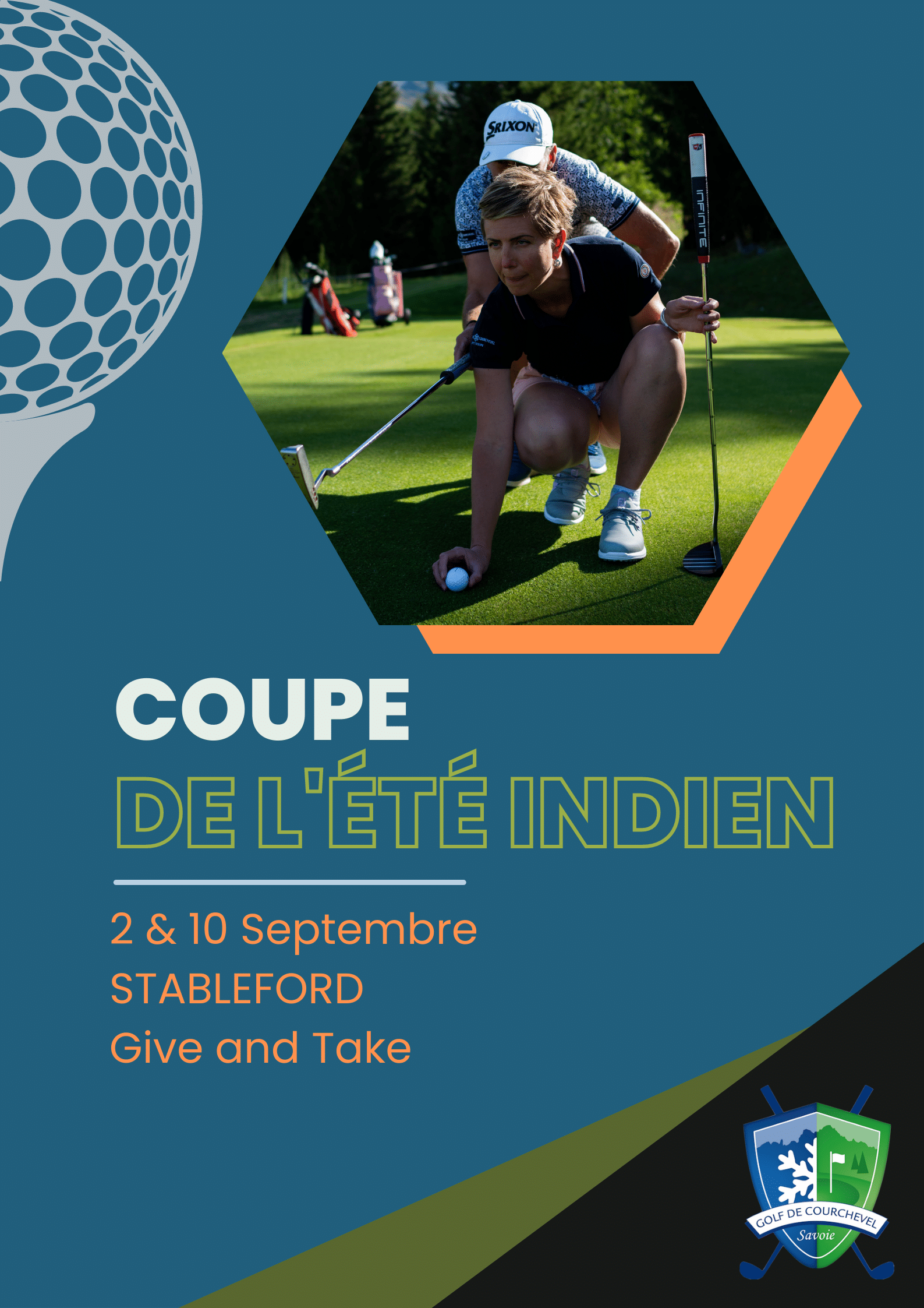 Golf Club de Courchevel | ©@roman.fln, couple au golf