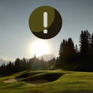 Golf Club de Courchevel | ©Julien RUFFIER LANCHE, sunrise on golf course