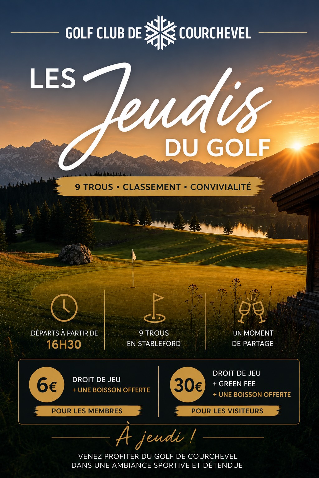 Les Jeudis du Golf 2026 au Golf Club de Courchevel